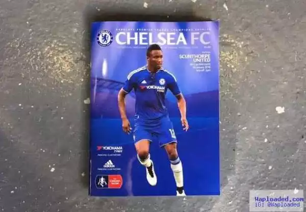 Photo: Mikel Obi Makes Chelsea FA Cup Matchday Programme Cover